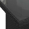 vidaXL Gartensofa-set mit Kissen 6 pcs Schwarz und Creme Poly-Rattan