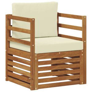 vidaXL Outdoor-Sofagarnitur Massives Akazienholz und Polyester