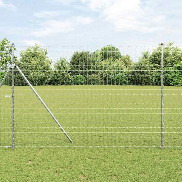 vidaXL Eurozaun 1,5 x 10 m PVC-beschichtetes Eisen