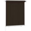 vidaXL Au&szlig;enrollo 125 (B) x 140 (H) cm Braun