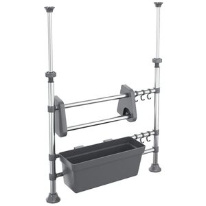 vidaXL K&uuml;chenorganisator Verstellbar Aluminium