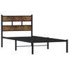 vidaXL Metallbett ohne Matratze R&auml;uchereiche 107x203 cm