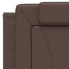 vidaXL Bett "Viana" mit Matratze Braun 100x200 cm Kunstleder
