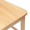 vidaXL Esszimmerst&uuml;hle 2 pcs Natur 48 x 49 x 95 cm Massives Gummiholz