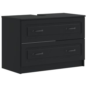 vidaXL Waschbeckenschrank UTRECHT Schwarz 82 x 41 x 56 cm