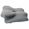 vidaXL Kopfkissen mit Kissen Grau 60 x 37 x 13 cm Polyester