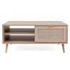 Finori Couchtisch Bali 55A Sonoma-Eiche und Raffia-Druck