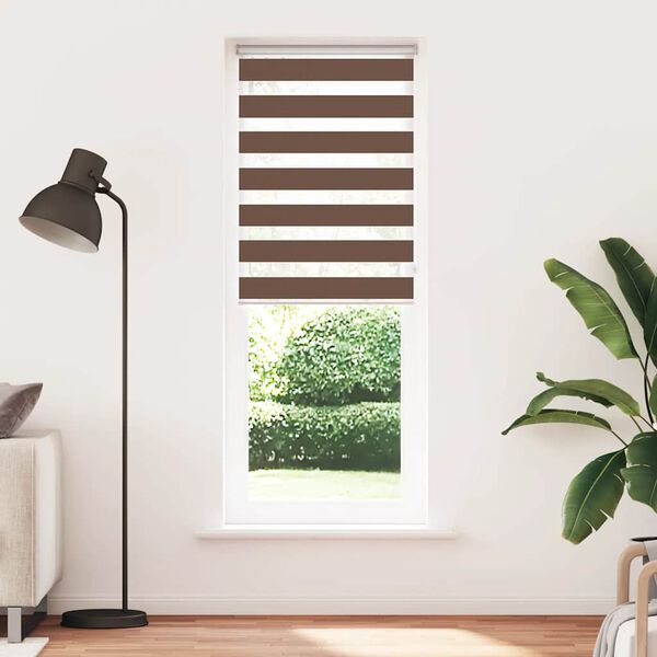 vidaXL Zebrarollo Braun 75x230 cm Stoffbreite 70,9 cm Polyester