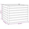 vidaXL Hochbeet Rostig 100x100x77 cm Cortenstahl