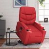 vidaXL Massagesessel mit Aufstehhilfe Rot Kunstleder