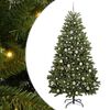 vidaXL K&uuml;nstlicher Weihnachtsbaum 210 cm 300 LEDs Warmes Wei&szlig; Gr&uuml;n