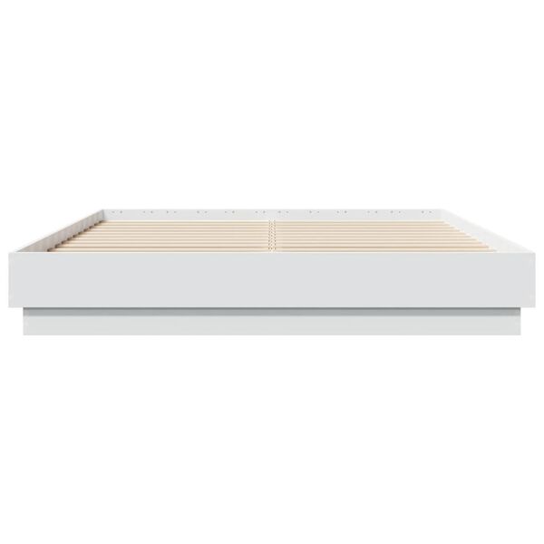 vidaXL Bettgestell Wei&szlig; 140x200 cm Holzwerkstoff