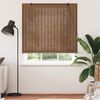 vidaXL Rollo mit Vorh&auml;ngen Braun 150 x 220 cm Bambus