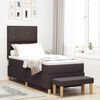 vidaXL Boxspringbett mit Matratze Dunkelbraun 80 x 200 cm Stoff