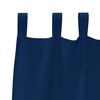 vidaXL Verdunkelungs-Vorh&auml;nge mit Ringen 2 pcs Dunkelblau 245 x 140 cm