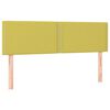vidaXL Boxspringbett mit Matratze & LED Gr&uuml;n 140x200 cm Stoff