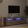 vidaXL TV-Schrank mit LED Artisan-Eiche 120x35x40 cm Holzwerkstoff