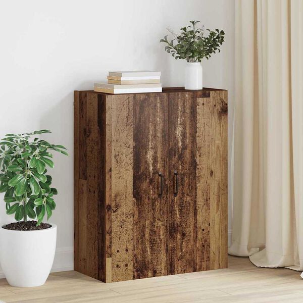 vidaXL Wandschrank Altholz 69,5 x 34 x 90 cm Holzwerkstoff