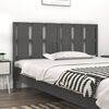 vidaXL Bett-Kopfteil Grau 155,5x4x100 cm Massivholz Kiefer