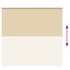 vidaXL Verdunkelungsrollo Beige 150x175 cm Stoffbreite 146,6 cm