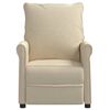 vidaXL Relaxsessel Creme Stoff