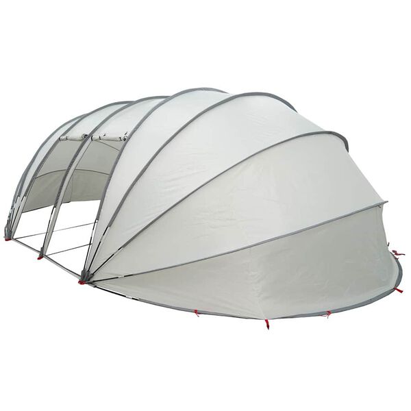 vidaXL Poolzelt Kuppel Grau 538 x 440 x 204 cm