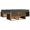 vidaXL Outdoor-Sofagarnitur 7 stk. Natur und Anthrazit