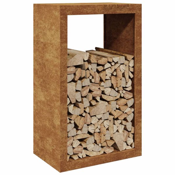 vidaXL Brennholzregal 60x40x100 cm Wetterfester Stahl