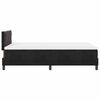 vidaXL LED Boxspringbett mit Matratze Schwarz 120 x 190 cm Samt