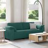 vidaXL Sofa 178cm Dunkelgr&uuml;n Stoff