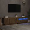 vidaXL TV-Schrank mit LED-Leuchten Artisan-Eiche 180x35x40 cm