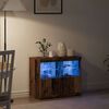 vidaXL LED-Sideboard Braun 81 x 37 x 66,5 cm Holzwerkstoff