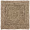 vidaXL Bereichsteppiche Nat&uuml;rlich und Schwarz 160 x 160 cm Jute