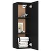 vidaXL TV-Schrank Schwarz 30,5x30x90 cm Holzwerkstoff