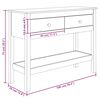 vidaXL Konsolentisch Wei&szlig; 100x35x75 cm Massivholz Kiefer