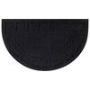 vidaXL Fu&szlig;matte Halbrund 45x75 cm Gummi und Kokosfaser