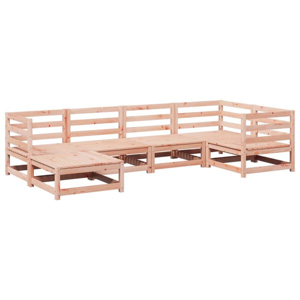 vidaXL 6-tlg. Garten-Sofagarnitur Massivholz Douglasie