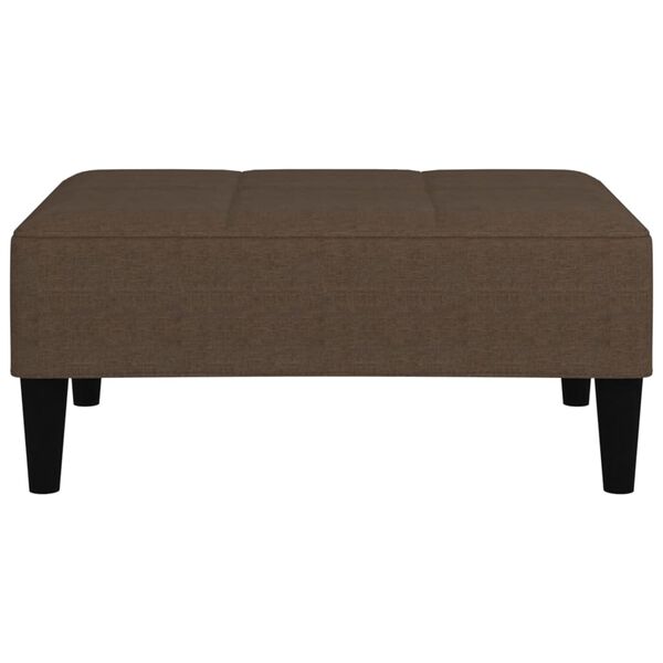 vidaXL Hocker Braun Mikrofasergewebe