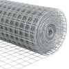 vidaXL Zaun mit Pfosten Silber 1,2 x 10 m Stahl