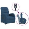 vidaXL Massagesessel mit Aufstehhilfe Blau Stoff