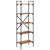vidaXL B&uuml;cherregal 5 Ebenen 56 x 32 x 174 cm Holzwerkstoff Altholz