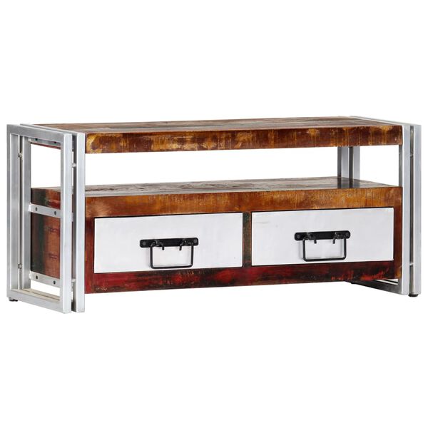 vidaXL TV-Schrank 90x30x40 cm Altholz Massiv