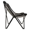 Lesli Living Butterfly-Stuhl Aztec 70x81,5x98 cm Schwarz und Wei&szlig;