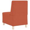 vidaXL Modulares Armfreies Sofa 2 pcs Orange 55 x 74 x 82 cm Cordstoff