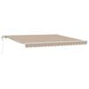 vidaXL Einziehbare Markise Beige 400 x 300 cm Stoff und Stahl