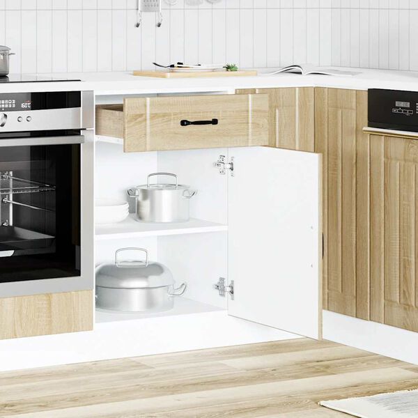 vidaXL K&uuml;chen-Unterschrank Lucca Sonoma-Eiche Holzwerkstoff