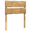 vidaXL Kopfteil mit Live Edge ROSTOCK Wei&szlig; 100 cm Massivholz Akazie