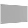 vidaXL K&uuml;chenr&uuml;ckwand Hellgrau 90 x 50 cm Geh&auml;rtetes Glas