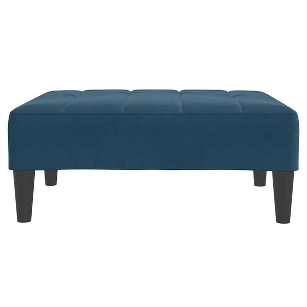 vidaXL Fu&szlig;hocker Blau 77x55x31 cm Samt