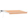 vidaXL Manuelle Gelenkarmmarkise mit LEDs Mehrfarbig 3,5 x 2,5 m